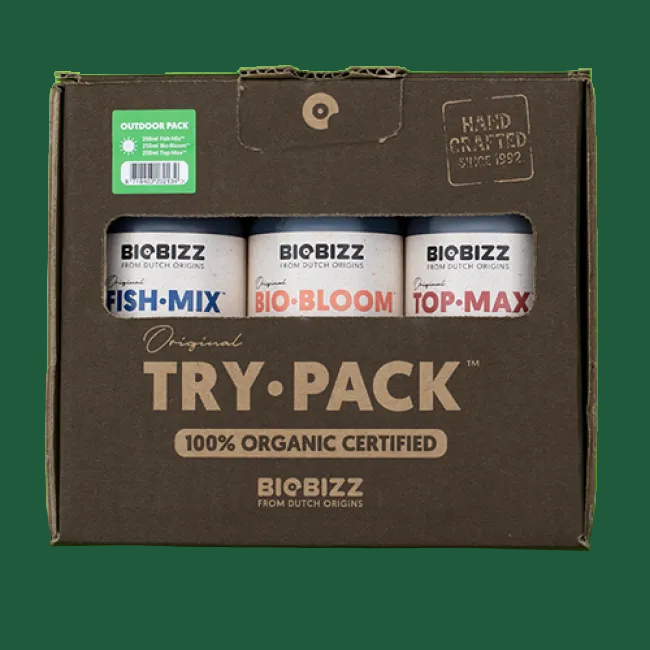 BioBizz Try·Pack Outdoor – Organisches Starter-Set für Outdoor Grow