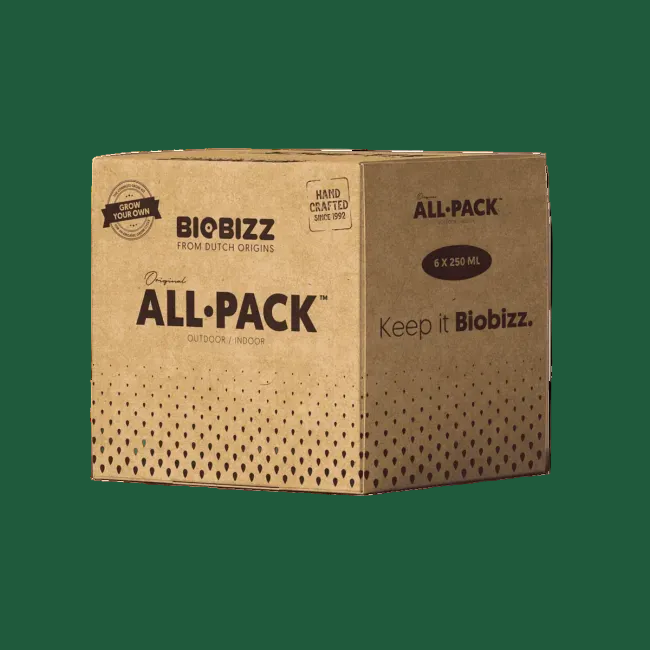 BioBizz All·Pack Outdoor 250 ml – Komplettes Bio-Düngerset für den Outdoor Grow