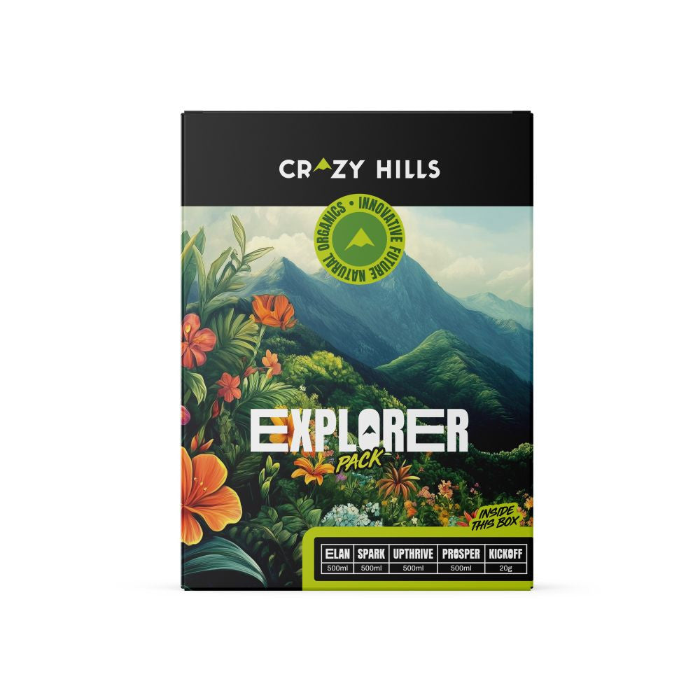 Crazy Hills Explorer Pack – Komplettes Bio Düngerset für Wachstum & Blüte