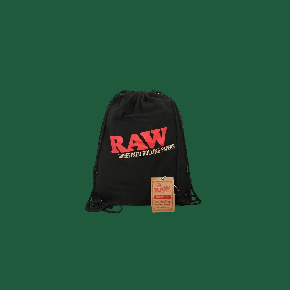 RAW Drawstring Bag Black – Turnbeutel aus Baumwolle & Polyester