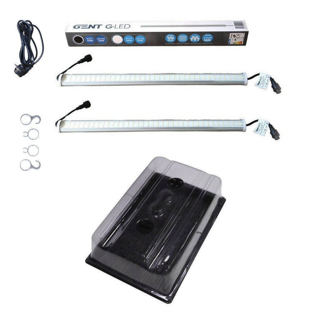 GENT Propagator Set + 2x G-LED 26W 6500K – 58×37,5×22 cm