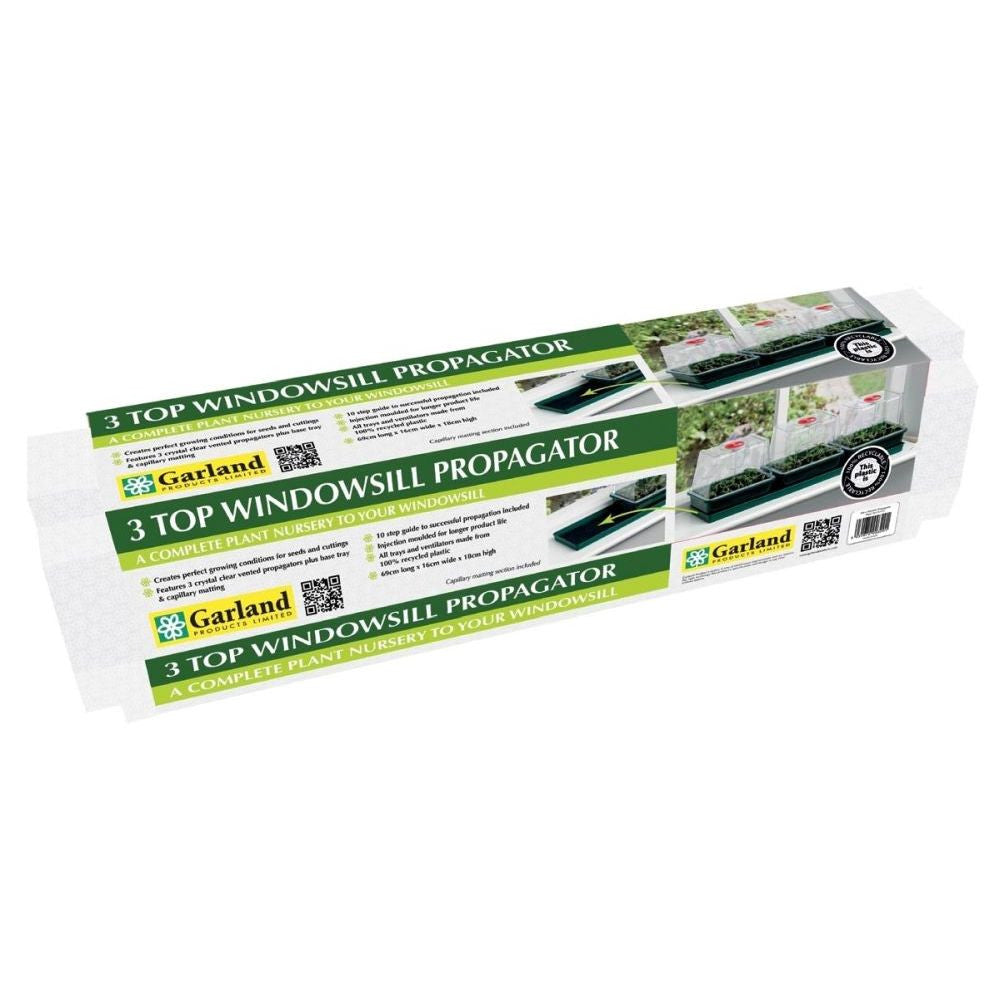 Garland Propagator 3 Top Windowsill – Zimmergewächshaus für Fensterbank