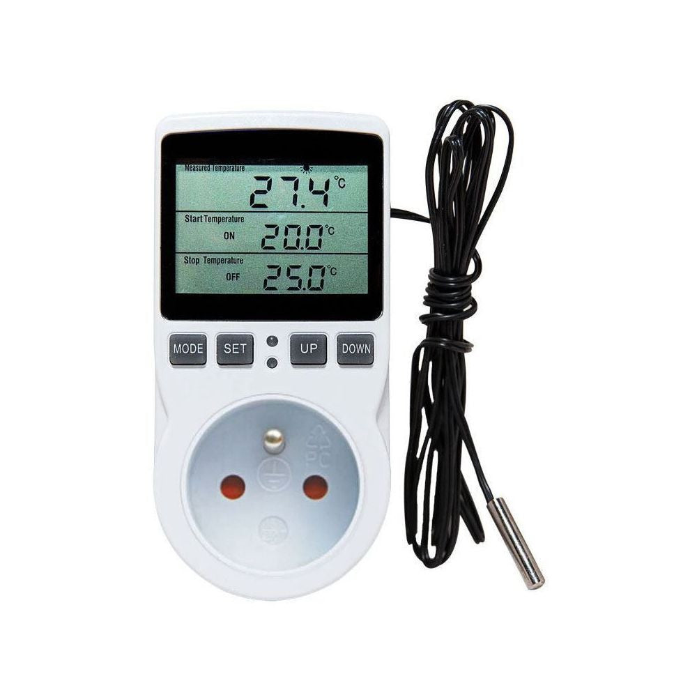 KT3100 Steckdosenthermostat mit Timer & Sensor – –40 bis 120 °C