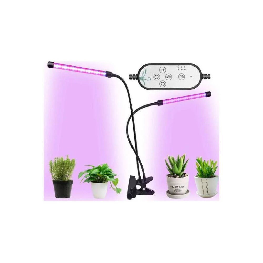 URBAN LED Pflanzenlampe mit Clip – 2 flexible Lichtarme