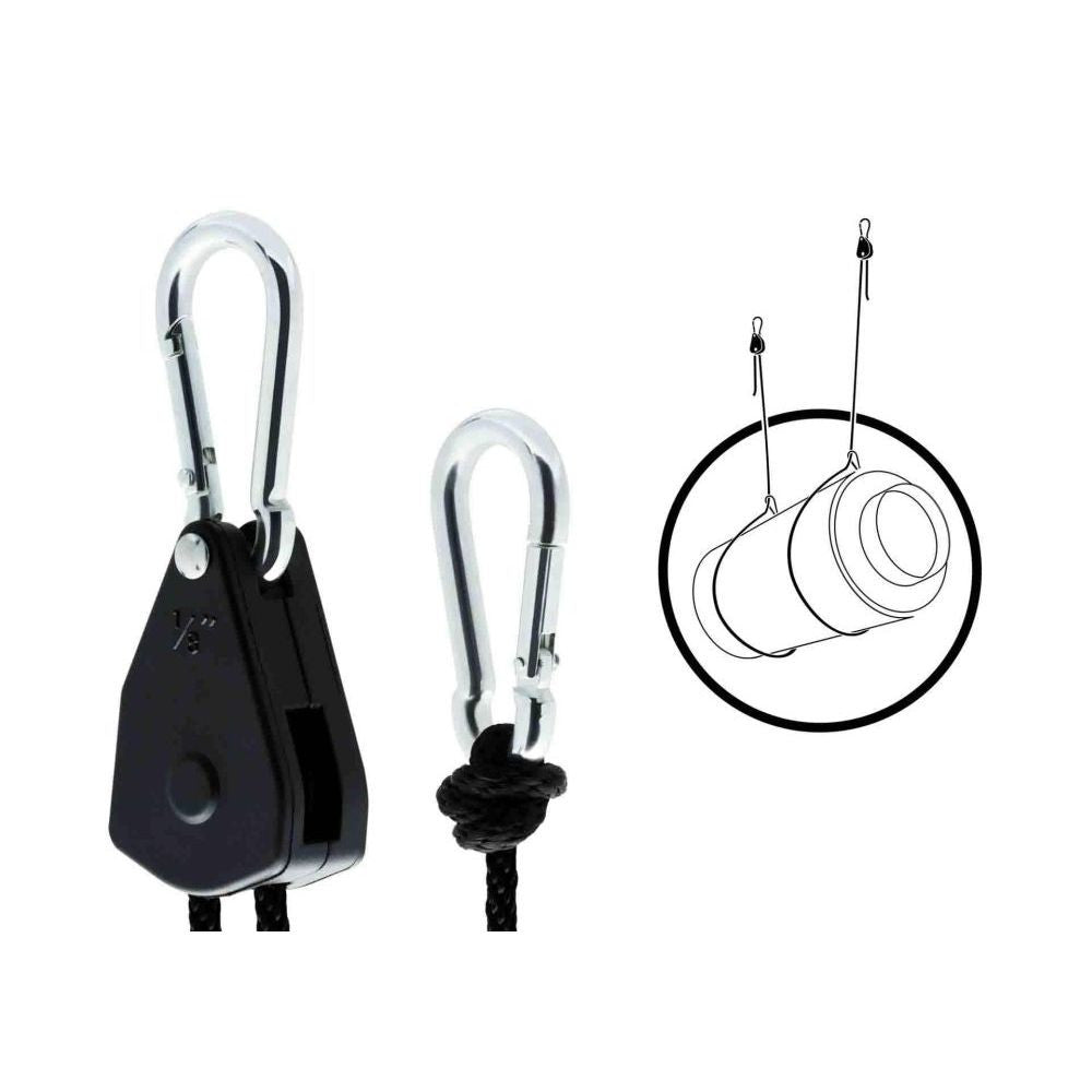 Garden High ProHanger Rope Ratchet – 68 kg, 150 cm, 2er-Set
