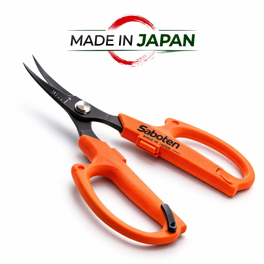 Saboten PT-21 Orange Garden Shears – Gebogene Klinge & Magnetsystem