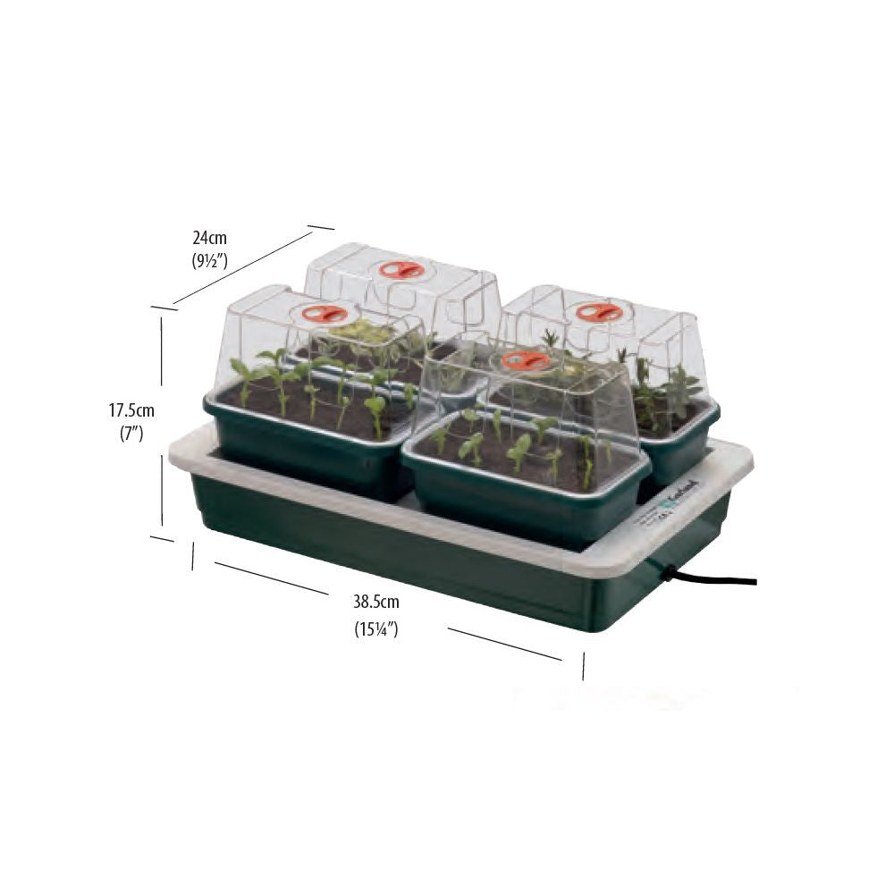 Garland Greenhouse FAB4 Electric – Beheiztes Zimmergewächshaus mit 4 Kammern