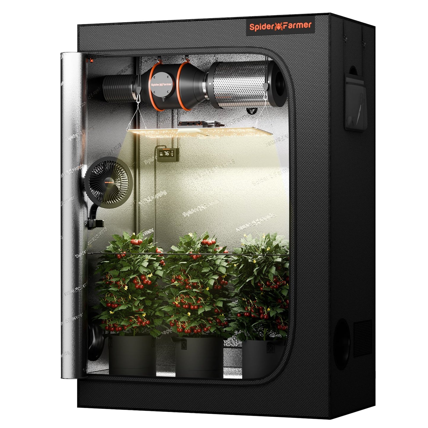 Spider Farmer SF-2000 CP 120x60x180 cm Komplettset mit Controller | 200W LED Grow Kit Vollspektrum + Smart Control