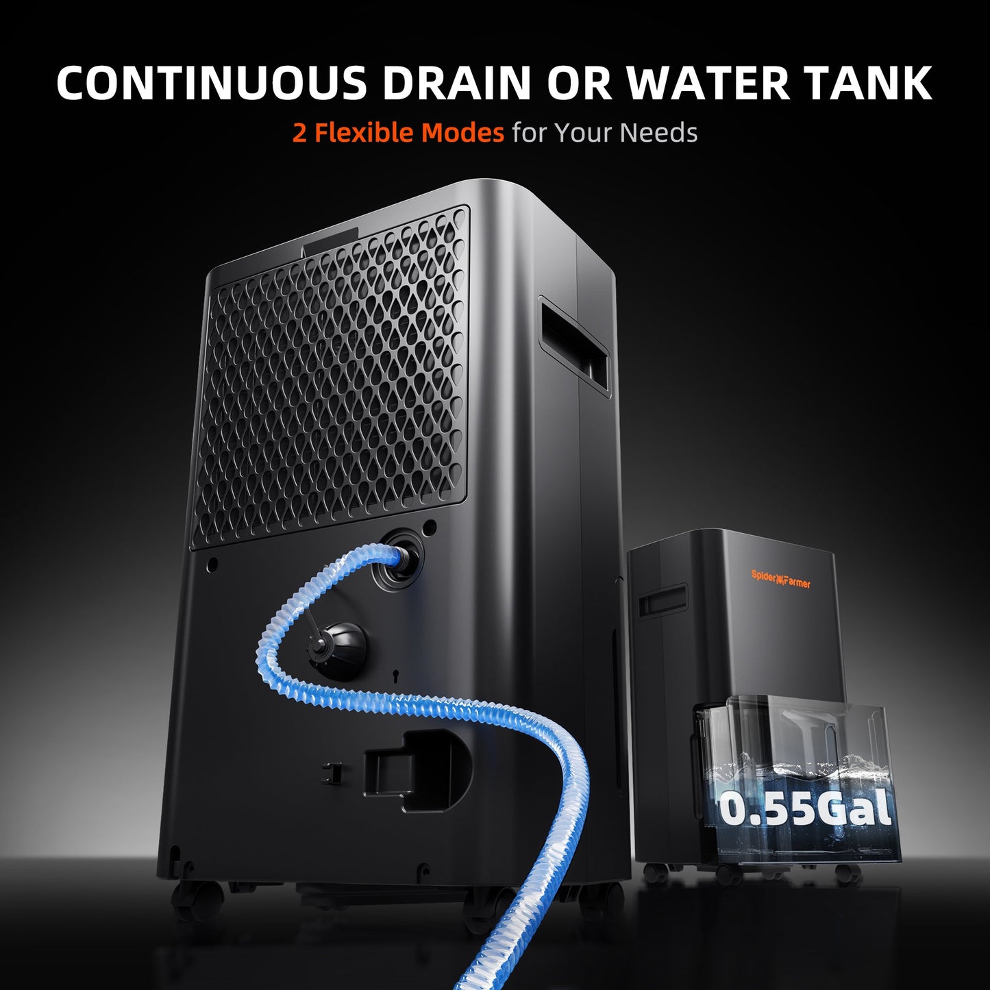 Spider Farmer Luftentfeuchter 90W | Dehumidifier für Growbox mit automatischer Feuchtigkeitskontrolle