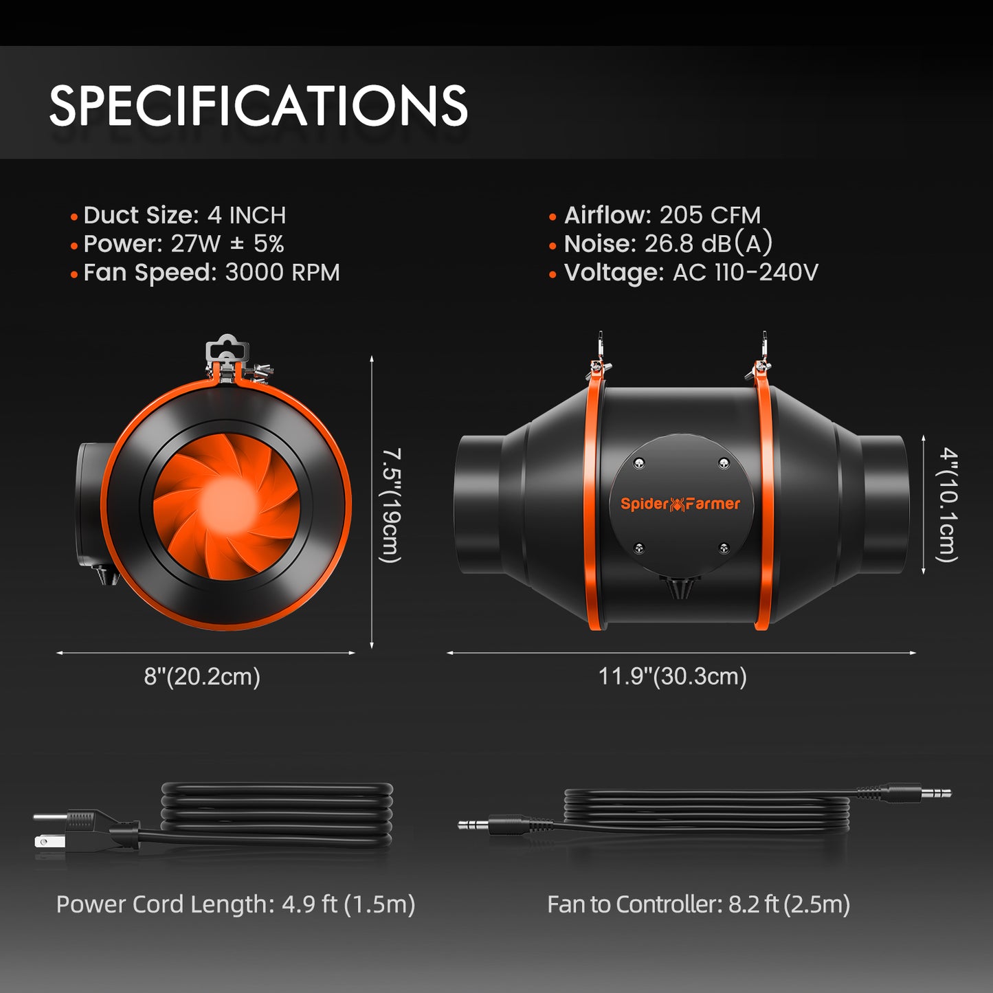 Spider Farmer SF-1000D 70x70x160 cm Komplettset Growbox | LED Grow Kit 100W Vollspektrum