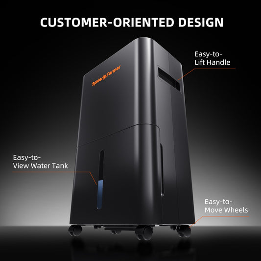 Spider Farmer Luftentfeuchter 90W | Dehumidifier für Growbox mit automatischer Feuchtigkeitskontrolle