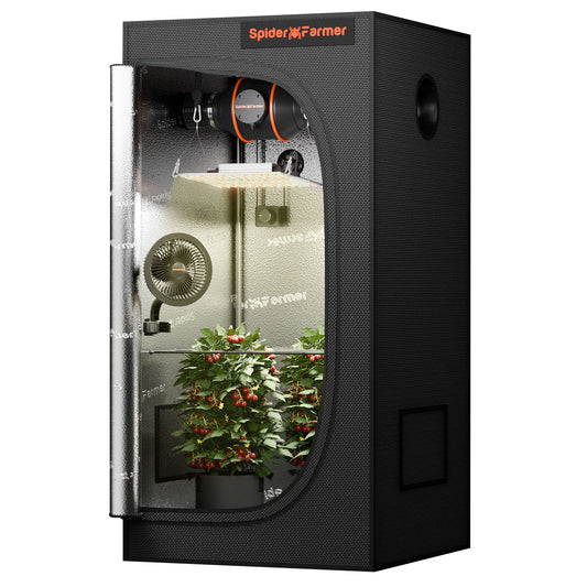Spider Farmer SF-1000D 70x70x160 cm Komplettset Growbox | LED Grow Kit 100W Vollspektrum