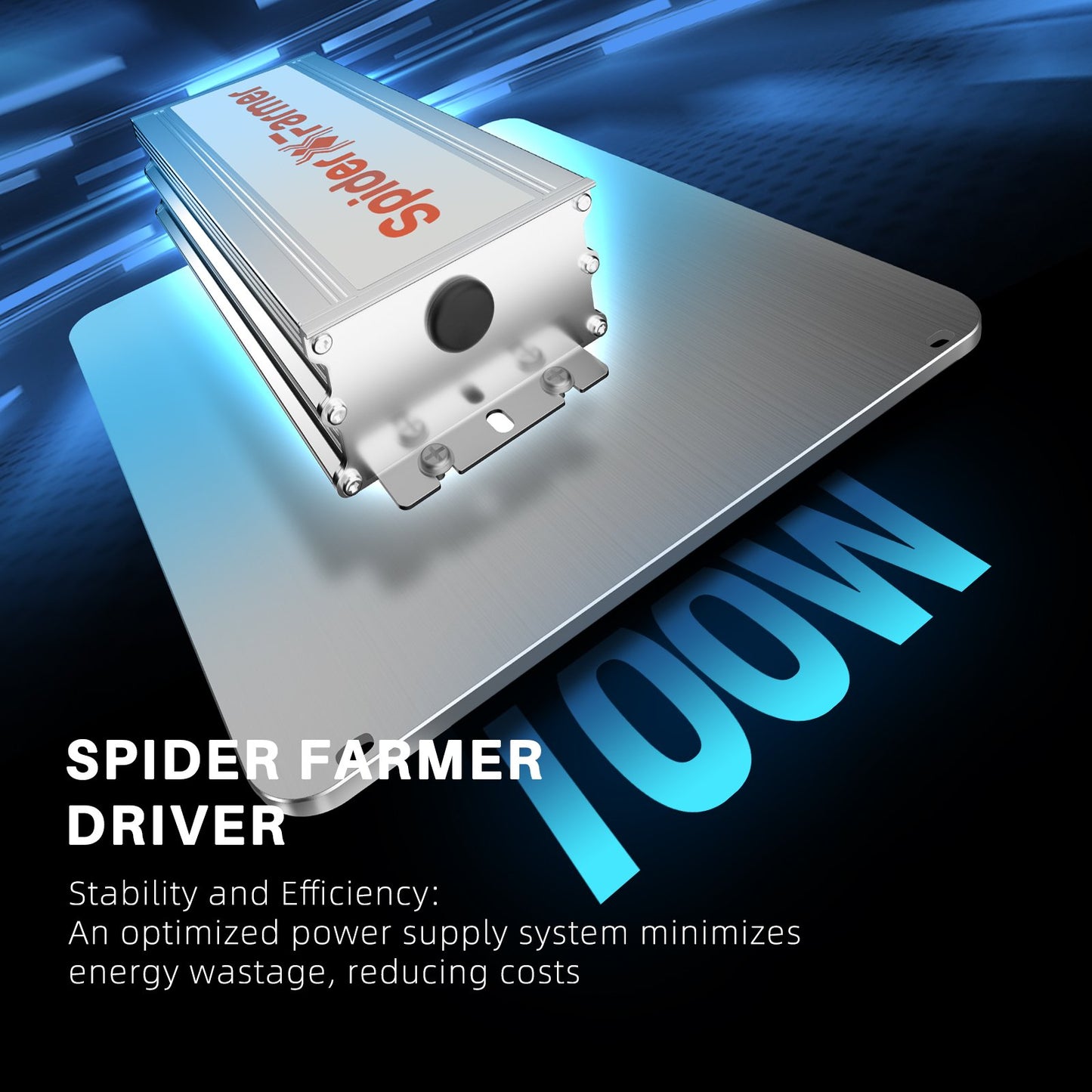 Spider Farmer SF-1000 CP 70x70x160 cm Komplettset mit Controller | LED Grow Kit 100W Vollspektrum + Smart Control