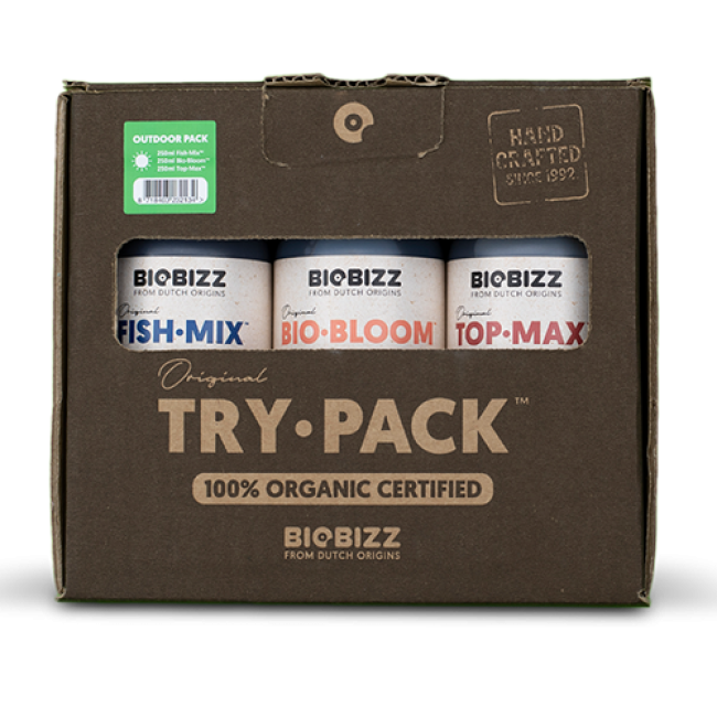 BioBizz Try·Pack Outdoor – Organisches Starter-Set für Outdoor Grow