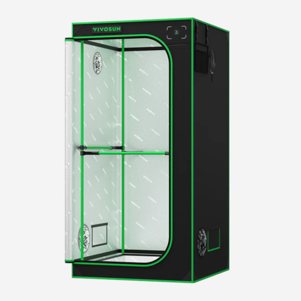 VIVOSUN Grow Tent PRO 90 × 90 × 180 cm – 2000D Mylar Growbox