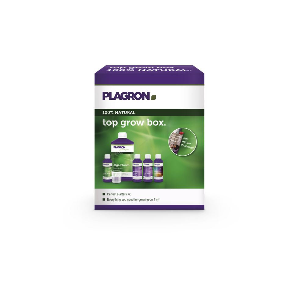 Plagron Top Grow Box 100% Natural – 5-teiliges Düngerset für Bio-Anbau