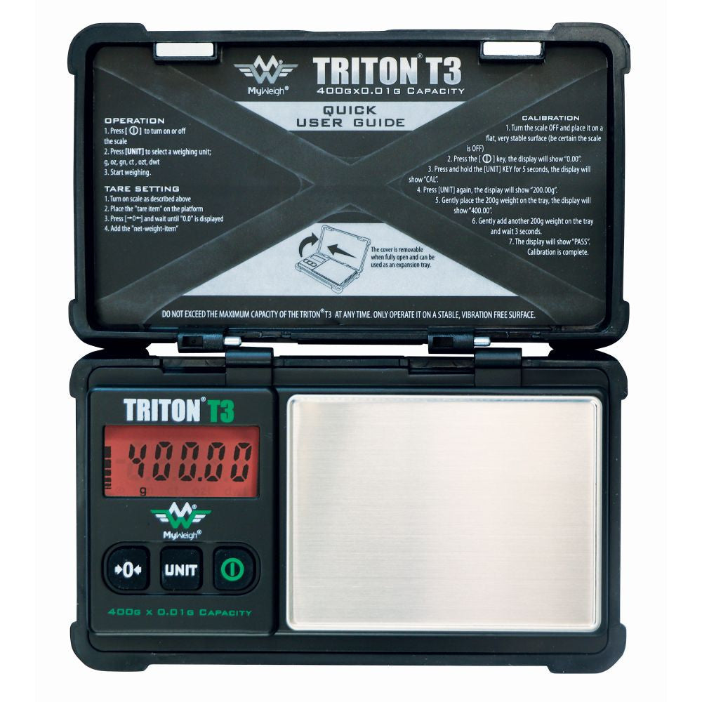 Digitalwaage My Weigh Triton T3 400 g × 0,01 g – Präzisionswaage
