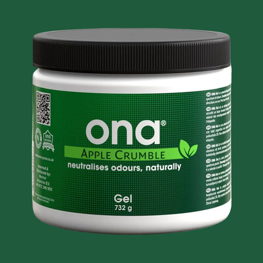 ONA Geruchsneutralisierer Apple Crumble – Gel & Block, natürliche ätherische Öle