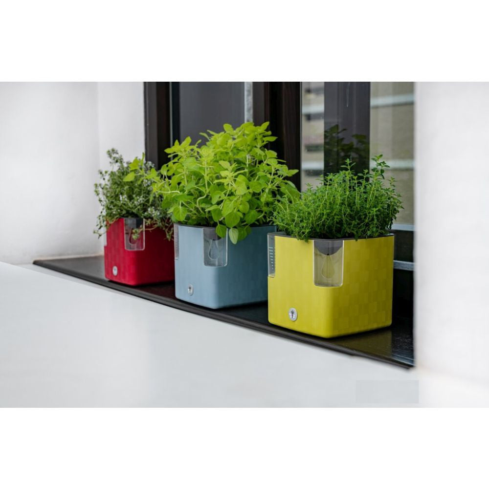Plastkon Cobble Smart Planter Anthrazit – 15 × 15 × 14 cm