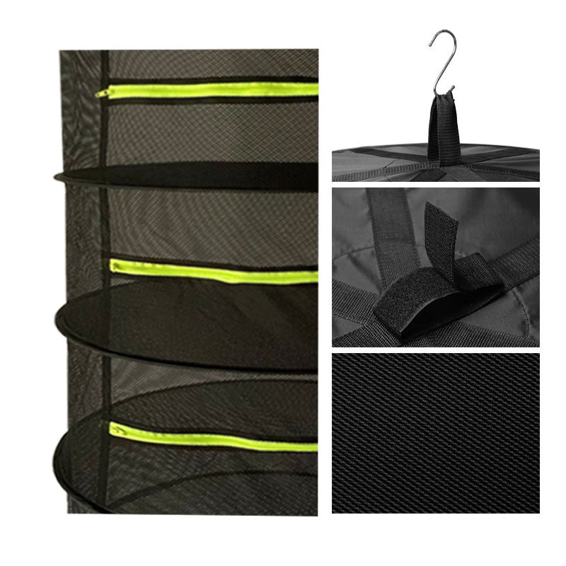 Urban Dry Net 60 cm – Trocknungsnetz mit 6 Ebenen für Kräuter & Blüten