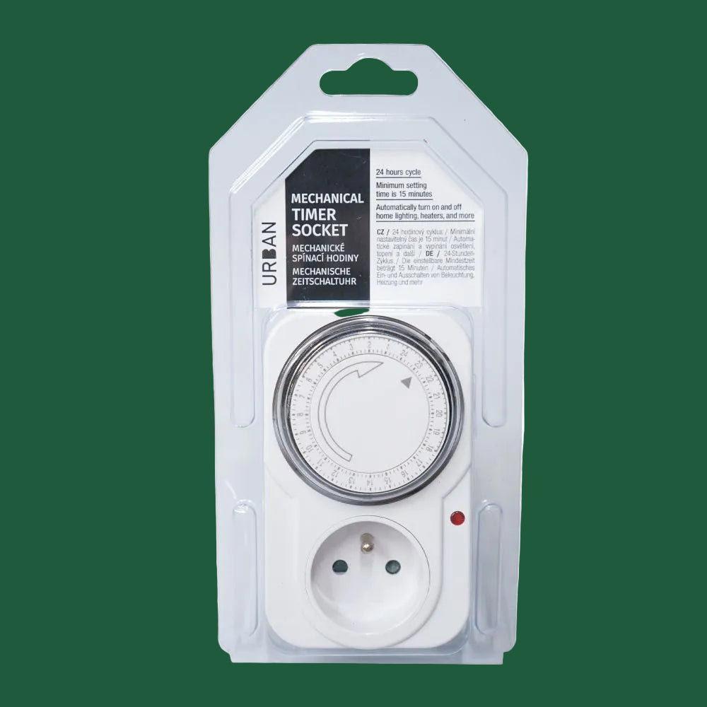 Urban Mechanische Zeitschaltuhr – Timer Steckdose 16A 3680W