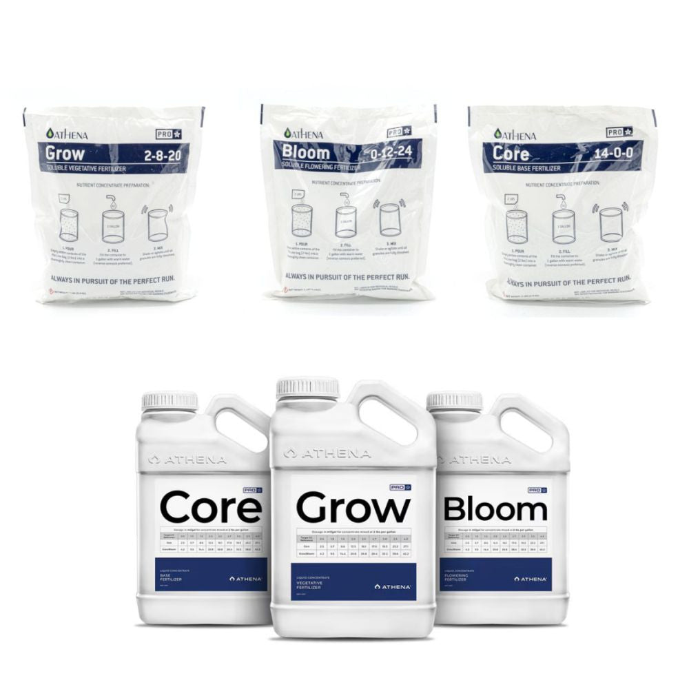 Athena Pro Mix Kit 1 gal – PRO Grow, Bloom & Core Komplettset