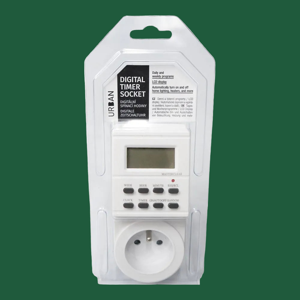 Urban Digitale Zeitschaltuhr – Programmierbare Timer Steckdose 3680W