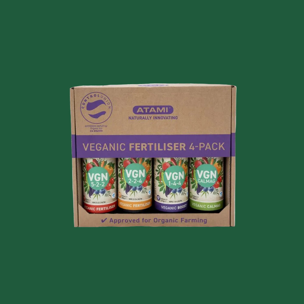 Atami VGN 4-Pack 250 ml – Veganes Bio-Düngerset für Wachstum & Blüte