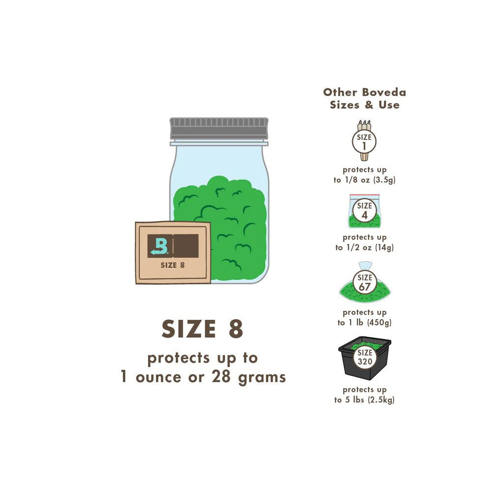Boveda 62 % 320 g – Feuchtigkeitsregulator für verschlossene Behälter