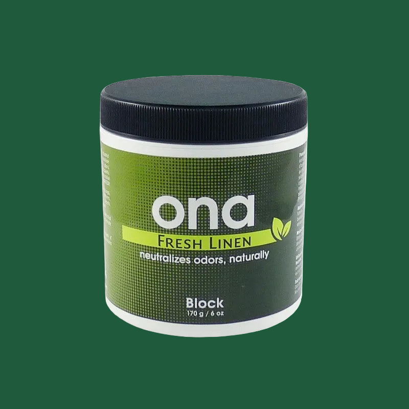 ONA Geruchsneutralisierer Fresh Linen – Gel & Block, natürliche ätherische Öle