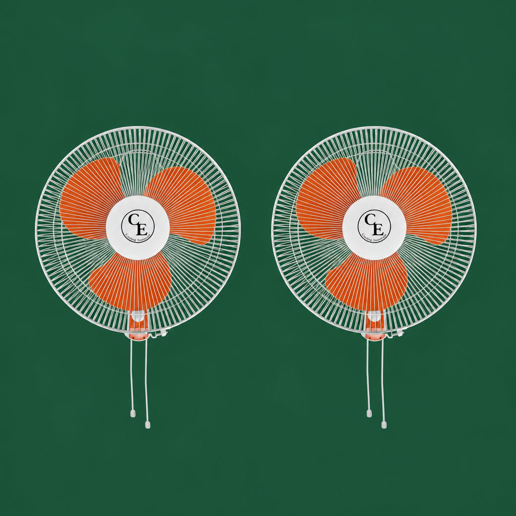 Cornwall Wandventilator 40 cm / 45 W – 2er-Pack mit 90° Oszillation