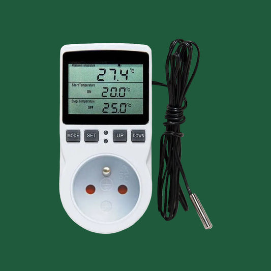 KT3100 Steckdosenthermostat mit Timer & Sensor – –40 bis 120 °C