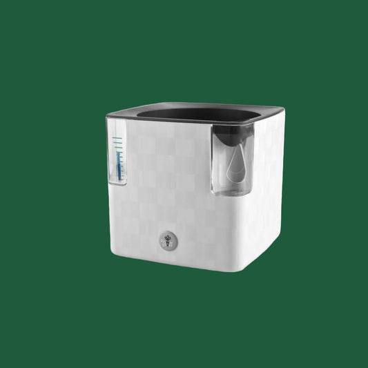 Plastkon Cobble Smart Planter Ice White – 15 × 15 × 14 cm