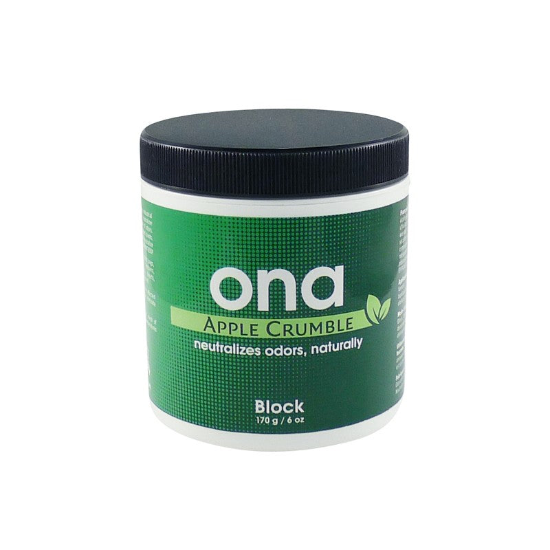 ONA Geruchsneutralisierer Apple Crumble – Gel & Block, natürliche ätherische Öle