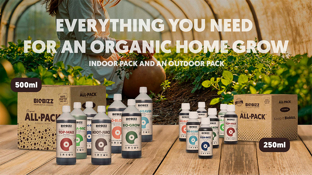 BioBizz All·Pack Indoor & Outdoor 500 ml – Komplettes organisches Düngesystem für den gesamten Grow