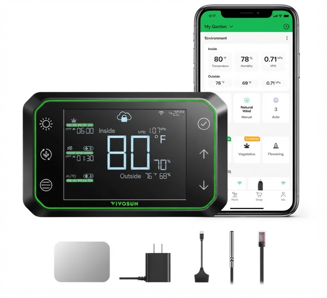 VIVOSUN GrowHub Controller E42 – WiFi Smart Controller für Klima & Beleuchtung