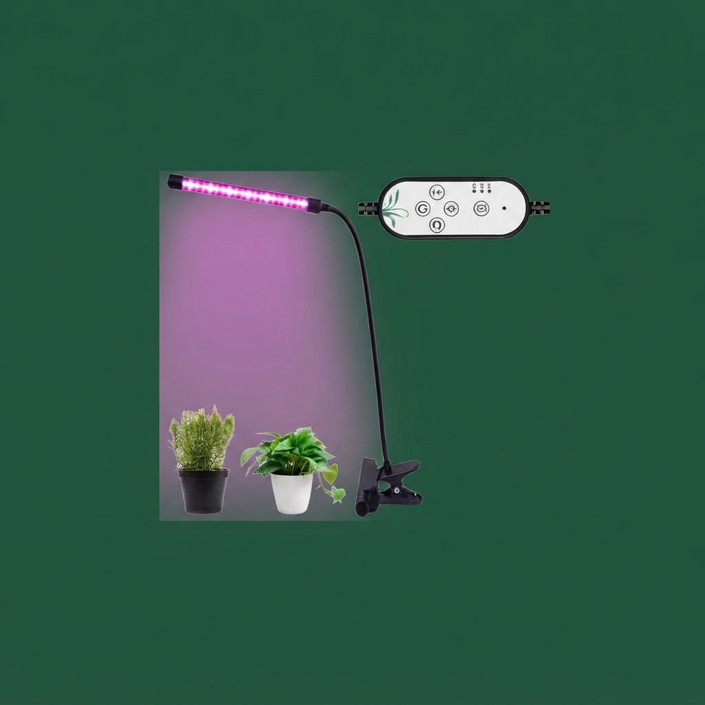 LED Pflanzenlampe mit Clip – 1 verstellbarer Lichtarm