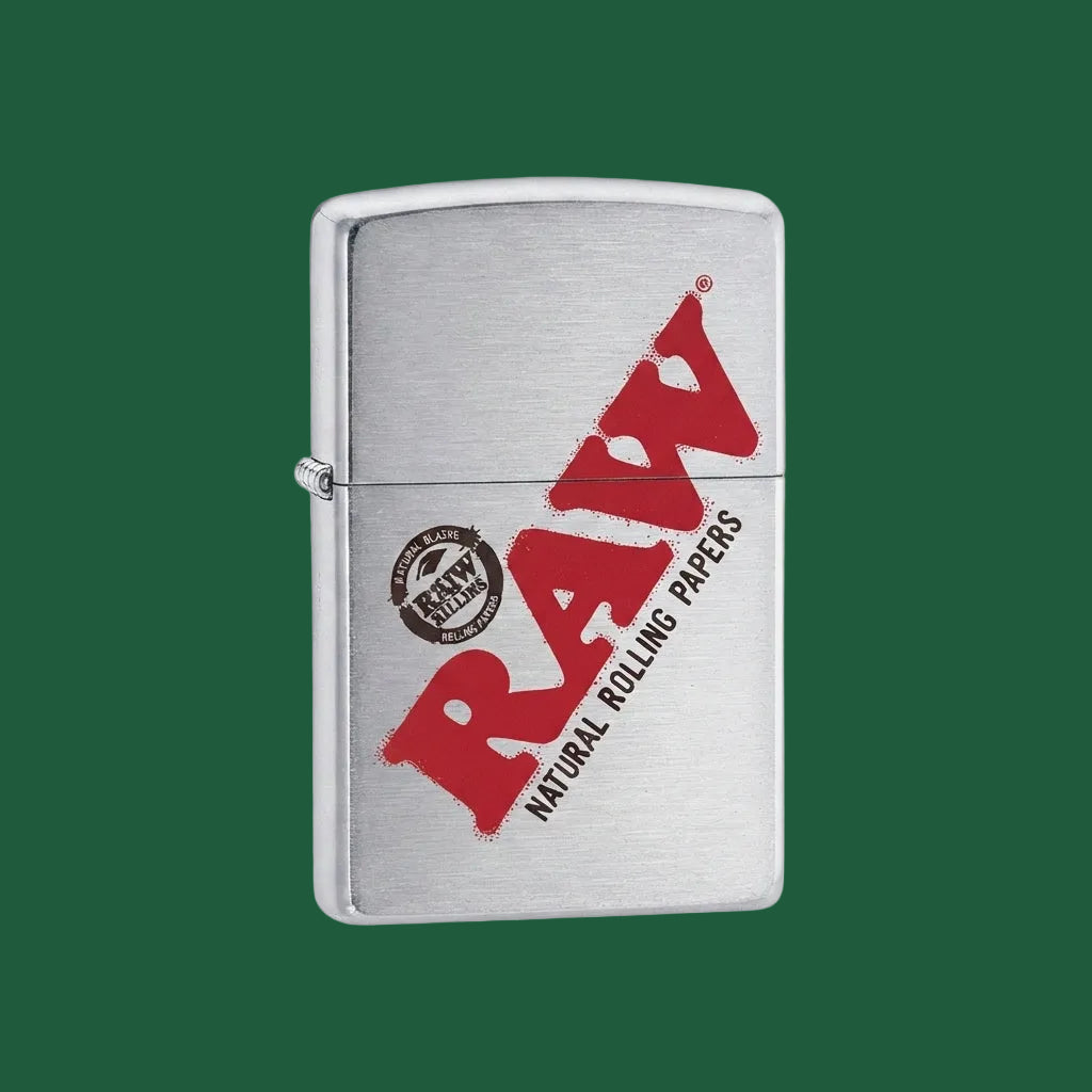 RAW Zippo Lighter SILVER – RAW Feuerzeug