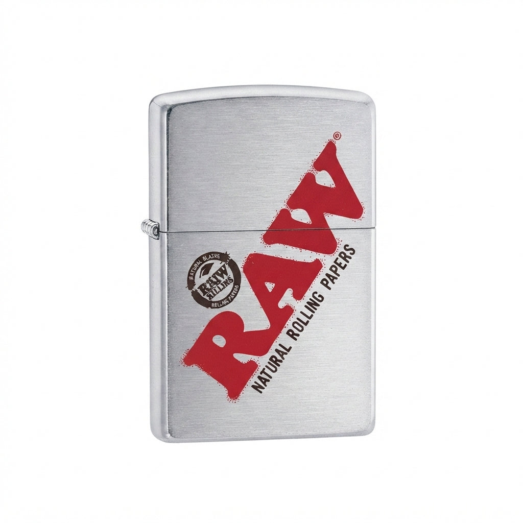 RAW Zippo Lighter SILVER – RAW Feuerzeug