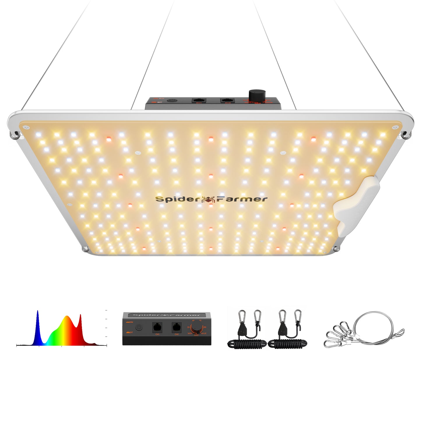 Spider Farmer SF-1000 LED Grow Lampe 100W Vollspektrum Samsung LM301H EVO