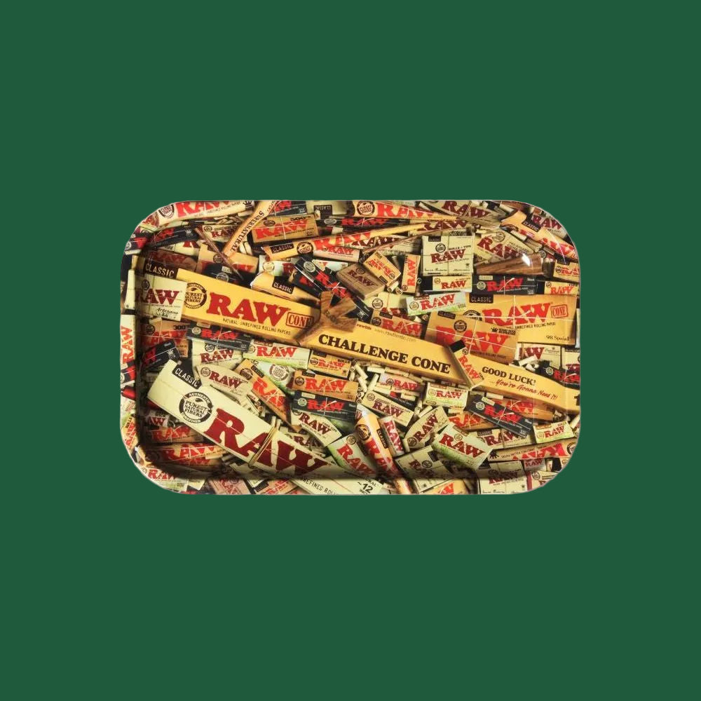 RAW Mixed Products Medium Rolling Tray – Metall Drehunterlage 345 × 275 mm