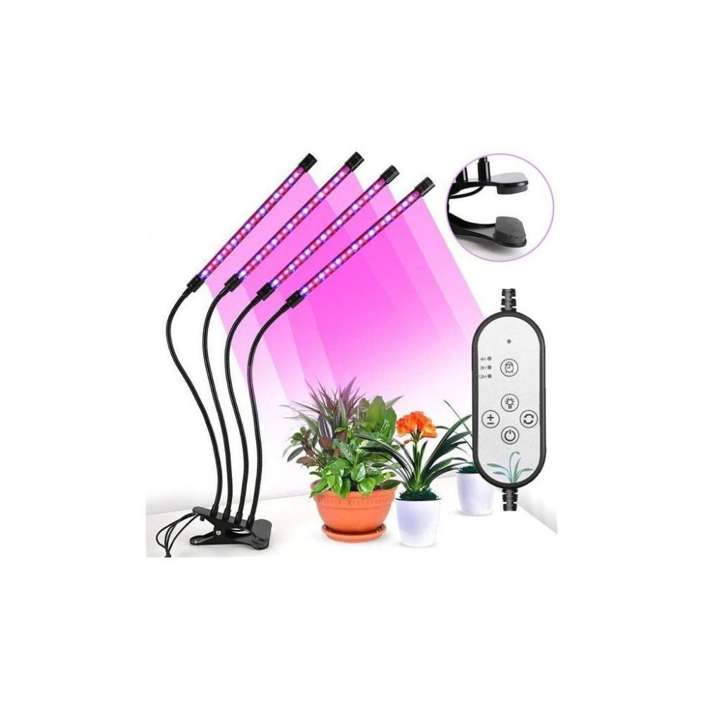 LED Grow Light 4-Arm Full Spectrum – Pflanzenlampe für Kräuter und Zimmerpflanzen