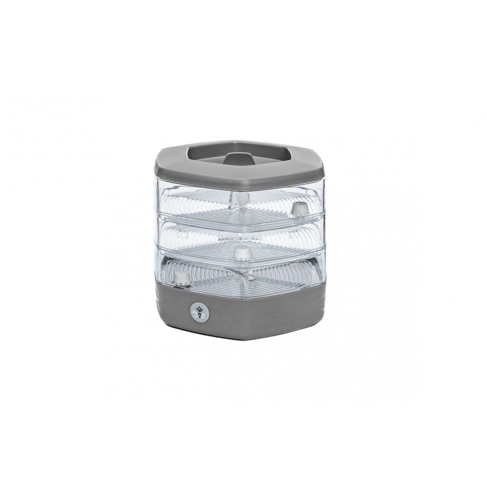 Mungo Sprouting Bowl Stone Grey – 3-fach Keimschale für Sprossen