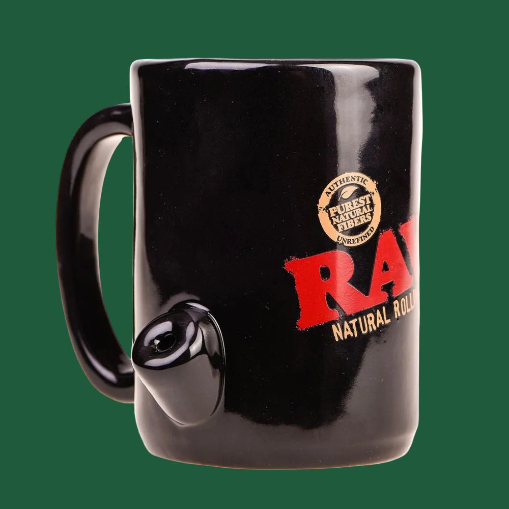 RAW Wake Up Coffee and Cone Mug – Keramiktasse mit integrierter Wasserpfeife