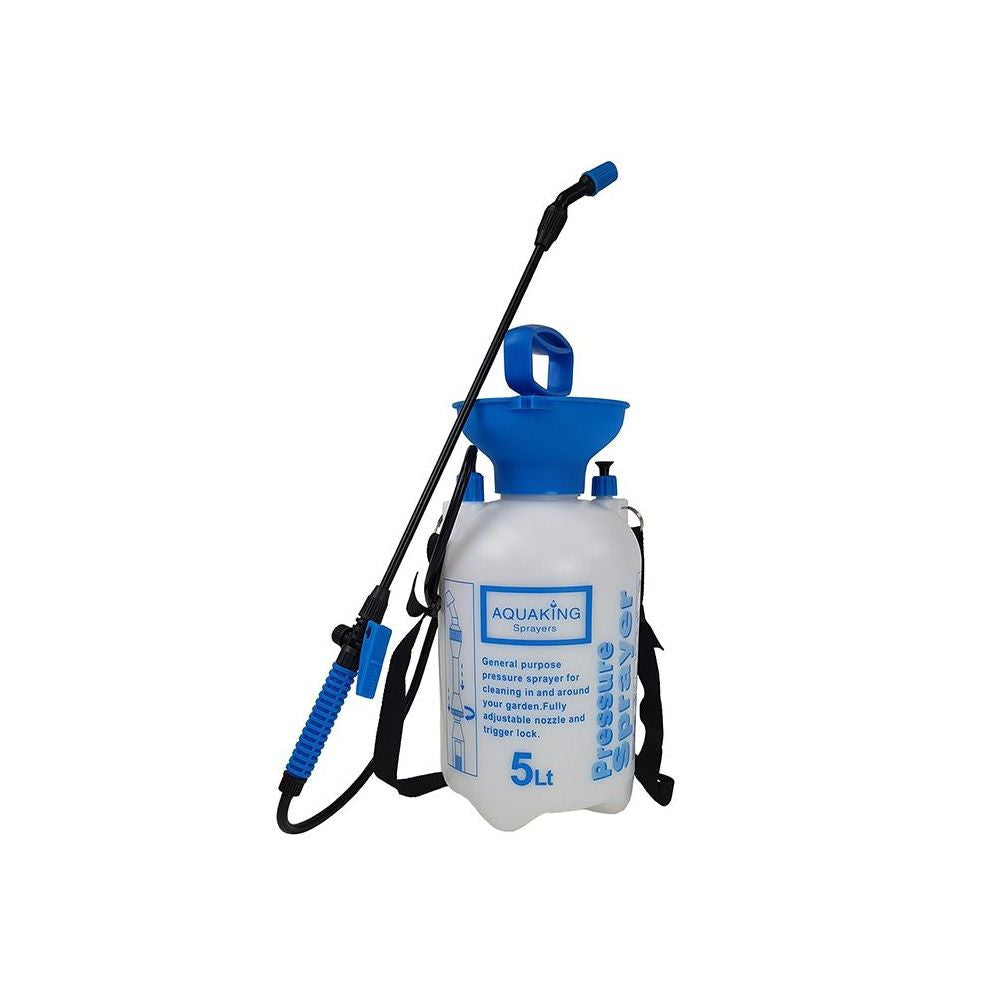 AquaKing Drucksprüher 5 L – Rückensprüher für Pflanzen & Garten