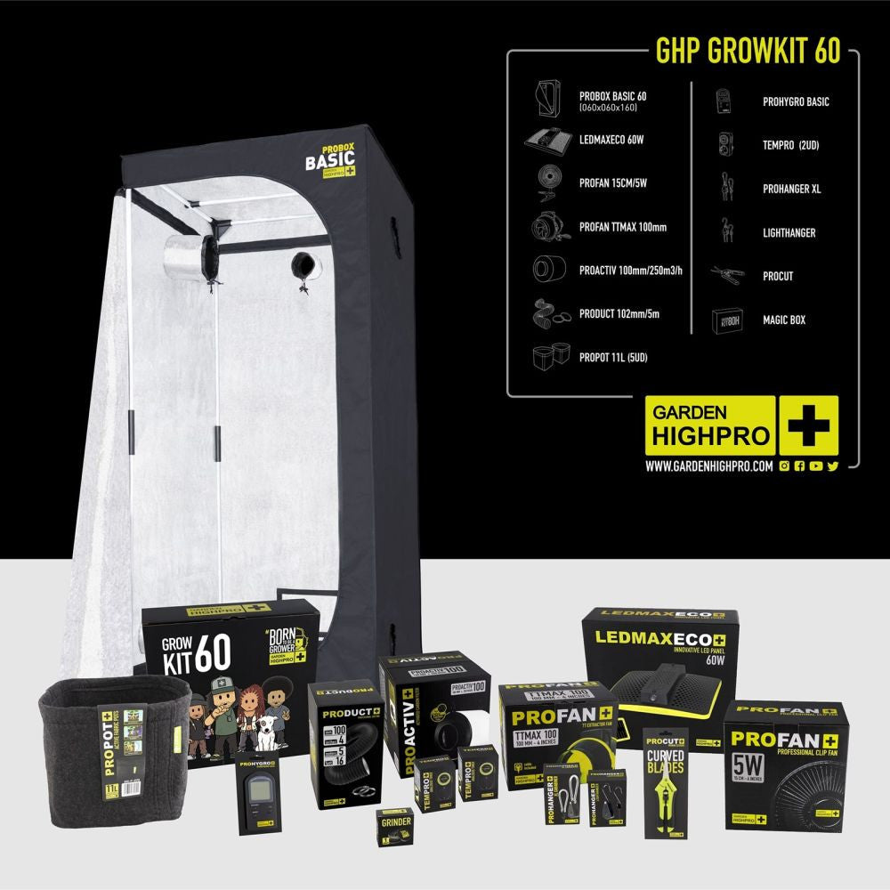 Garden HighPro Grow Kit 60 – Komplettset 60 × 60 × 160 cm