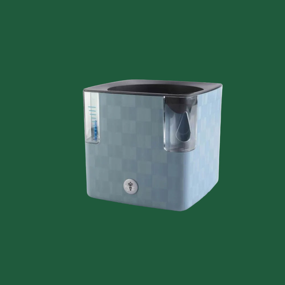 Plastkon Cobble Smart Planter Steel Blue – 15 × 15 × 14 cm