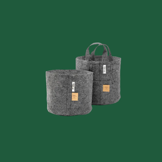 Root Pouch Grey – Textiler Pflanzentopf