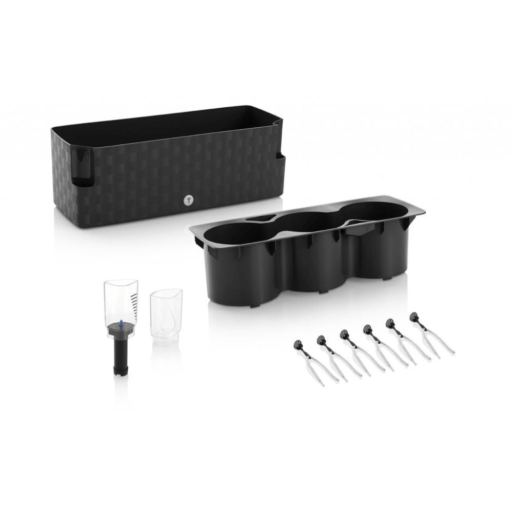 Plastkon Cobble Trio Smart Planter Steel Blue – 3-fach Kräutertopf