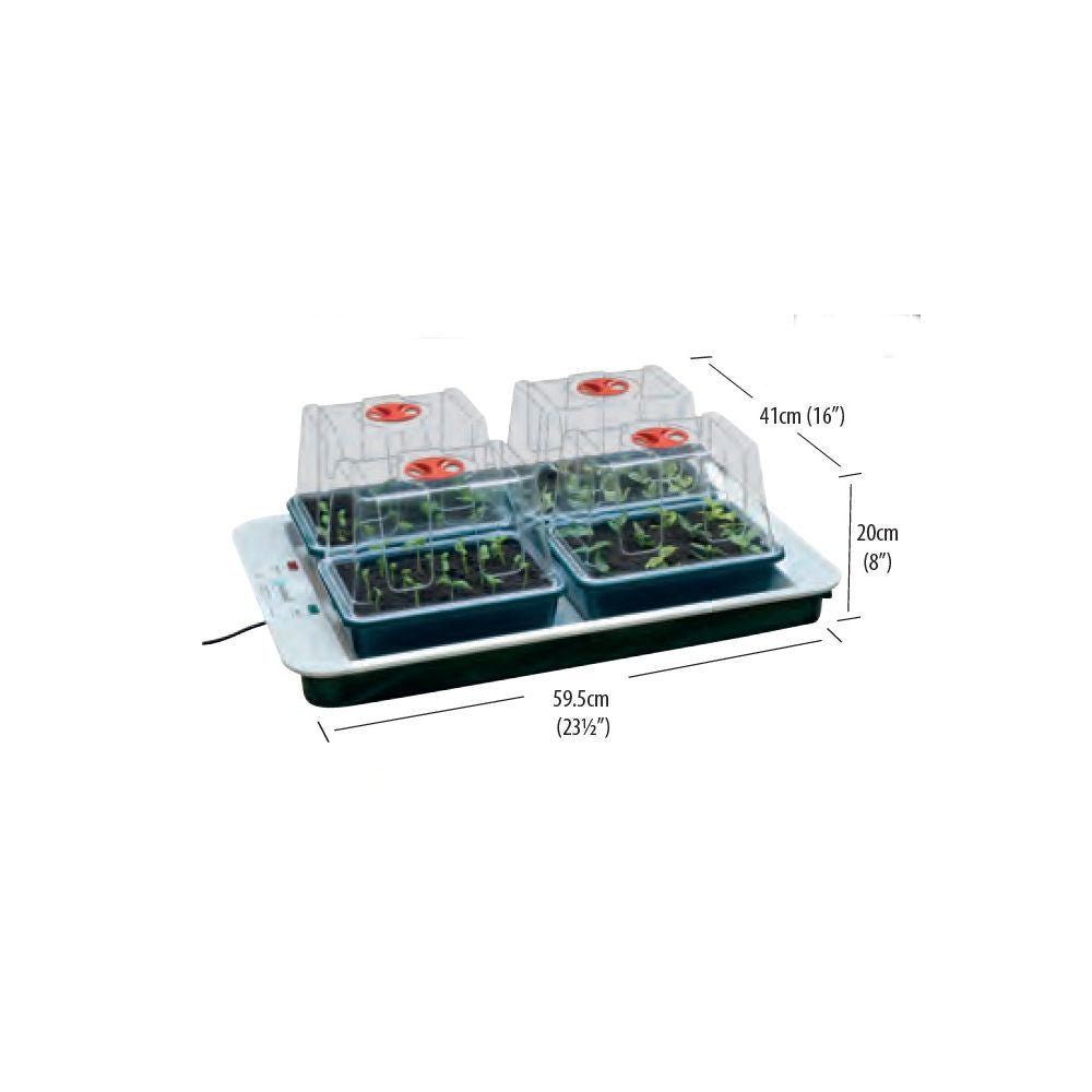 Garland Greenhouse 4 Top Automatic – Beheiztes Zimmergewächshaus mit Thermostat